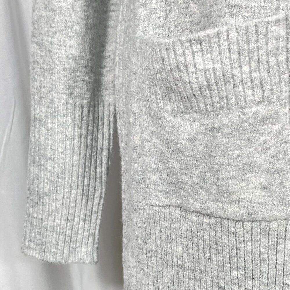 Love Ellie Cozy Gray Open-Front Longline Cardigan Women’s Small NWOT - Picture 9 of 13